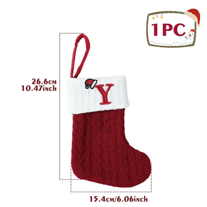 Christmas Alphabet Knitting Socks