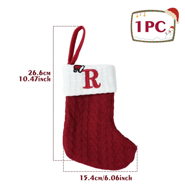 Christmas Alphabet Knitting Socks
