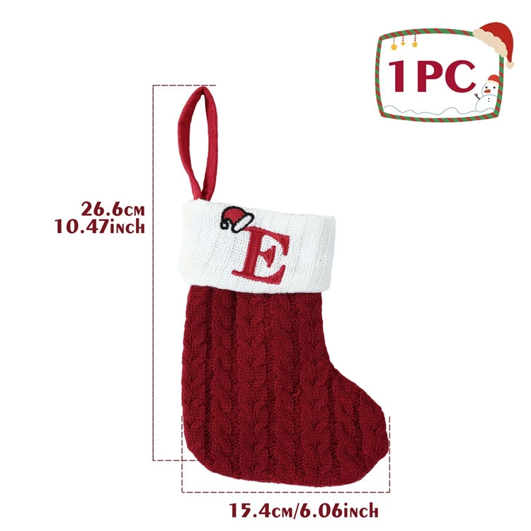 Christmas Alphabet Knitting Socks