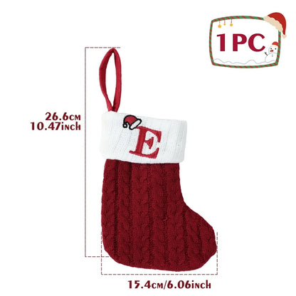 Christmas Alphabet Knitting Socks