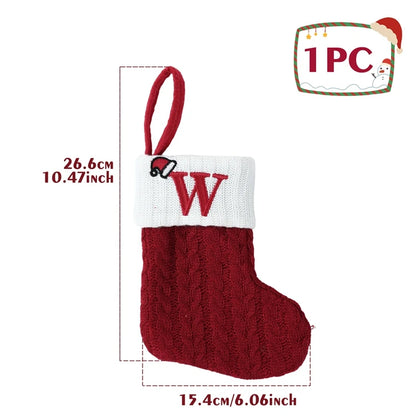 Christmas Alphabet Knitting Socks