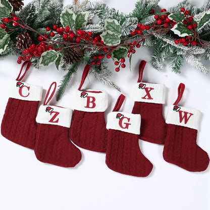 Christmas Alphabet Knitting Socks