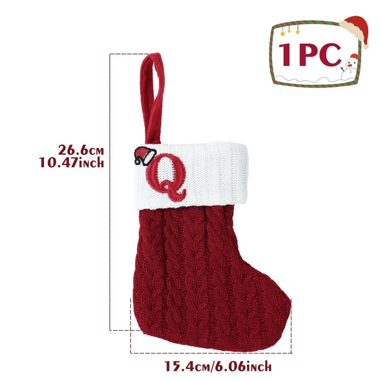 Christmas Alphabet Knitting Socks