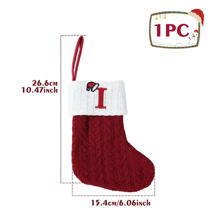 Christmas Alphabet Knitting Socks