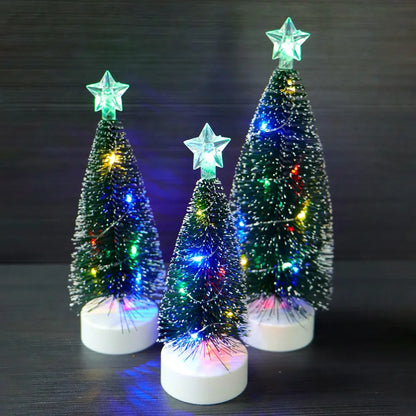 Luminous Mini Christmas Trees LED Lights Home Decoration