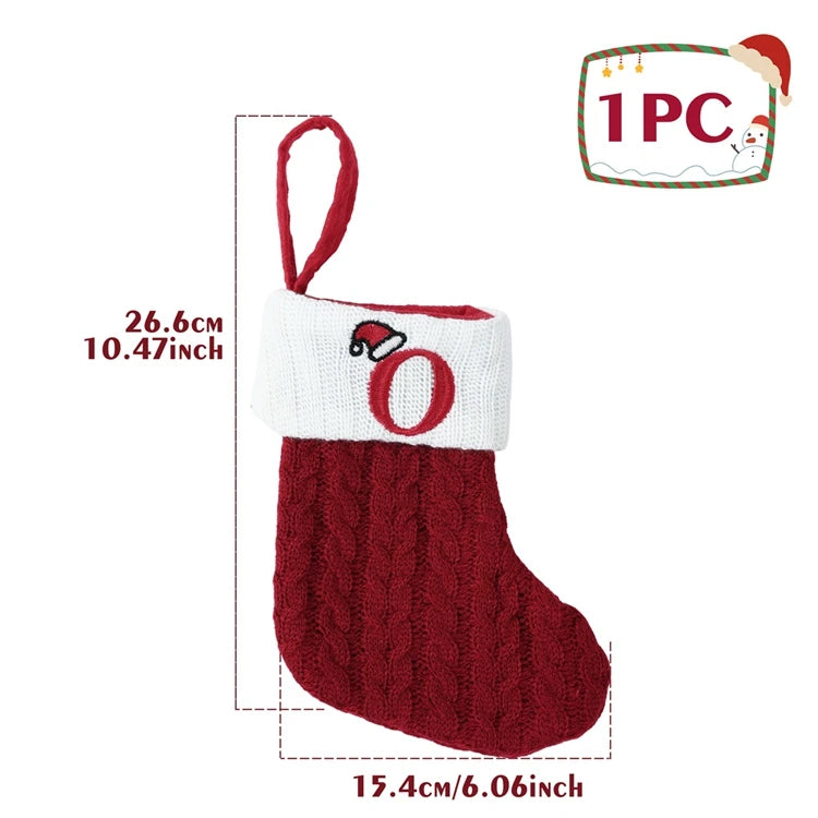 Christmas Alphabet Knitting Socks