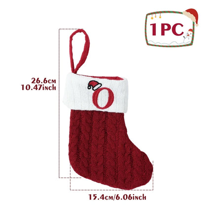 Christmas Alphabet Knitting Socks