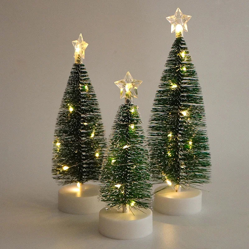 Luminous Mini Christmas Trees LED Lights Home Decoration