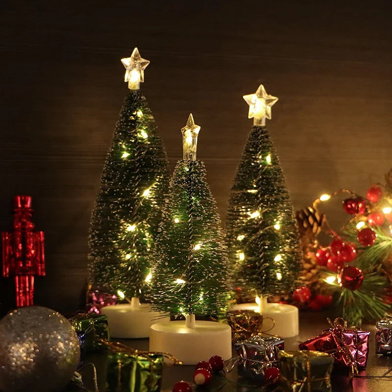 Luminous Mini Christmas Trees LED Lights Home Decoration