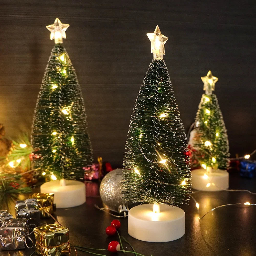 Luminous Mini Christmas Trees LED Lights Home Decoration