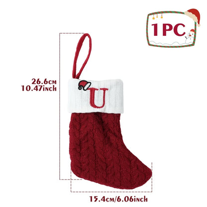 Christmas Alphabet Knitting Socks