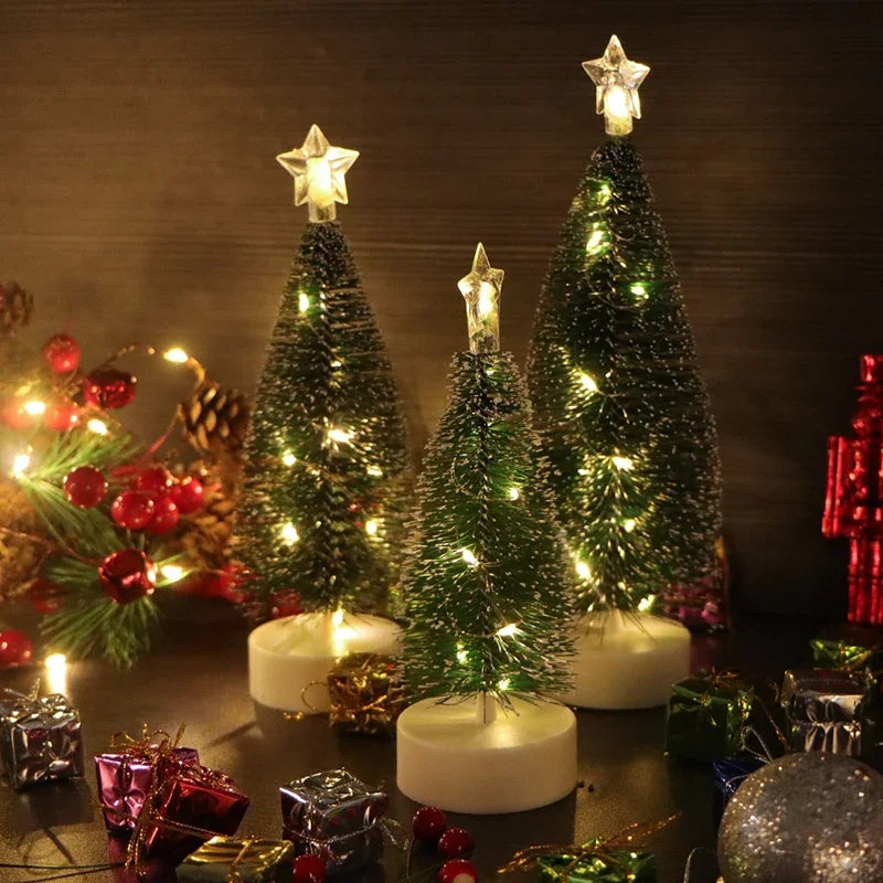 Luminous Mini Christmas Trees LED Lights Home Decoration