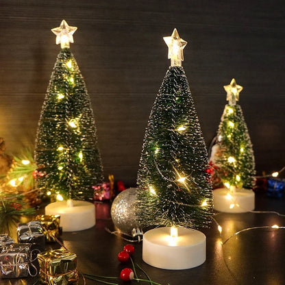 Luminous Mini Christmas Trees LED Lights Home Decoration
