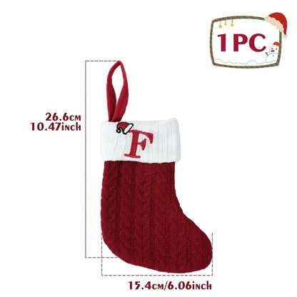Christmas Alphabet Knitting Socks
