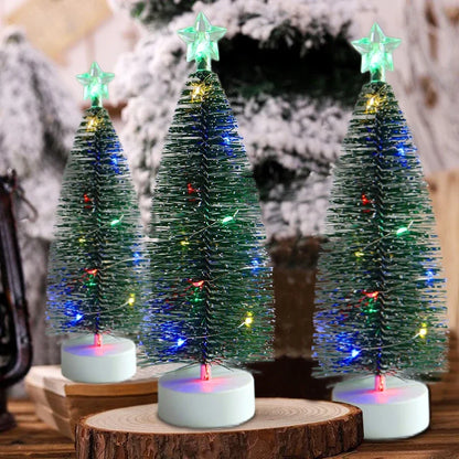 Luminous Mini Christmas Trees LED Lights Home Decoration