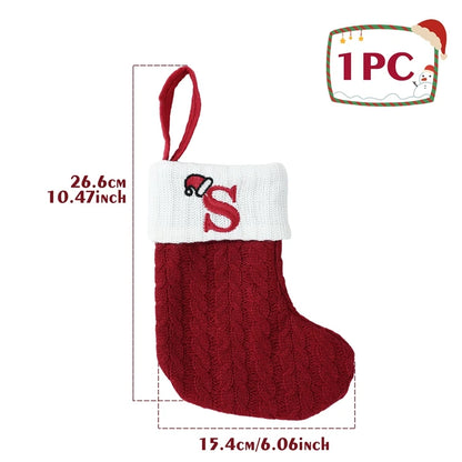 Christmas Alphabet Knitting Socks