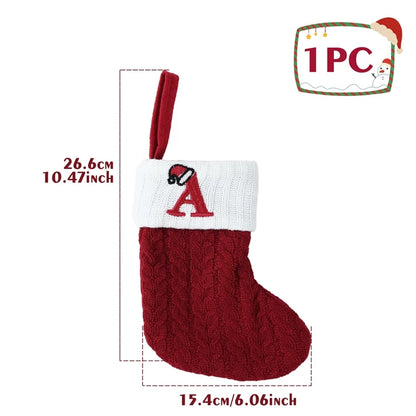 Christmas Alphabet Knitting Socks